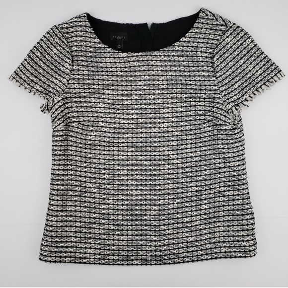NWOT Talbots Petite Tweed Blouse, 4P - Picture 1 of 5